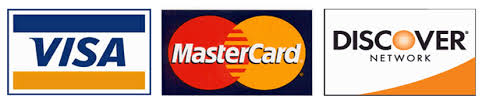 Visa, MasterCard, Discover